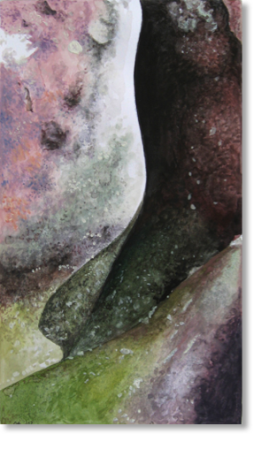 Rock Series No.48 (2002)
14 x 24 cm
watercolour & ink on paper